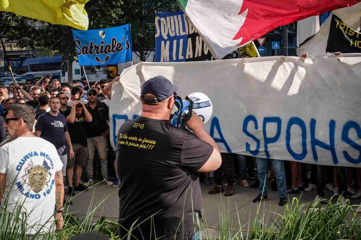 Protesta tifosi Inter