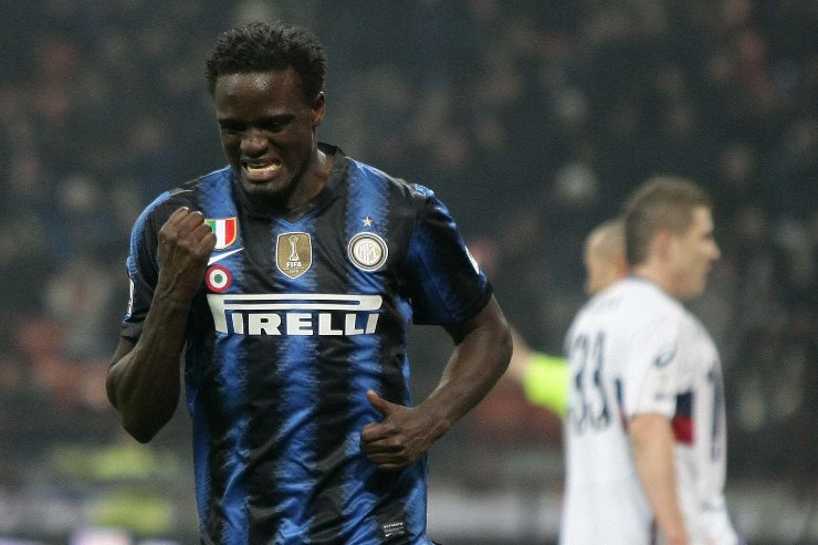 Mariga esulta per il gol segnato con l'Inter