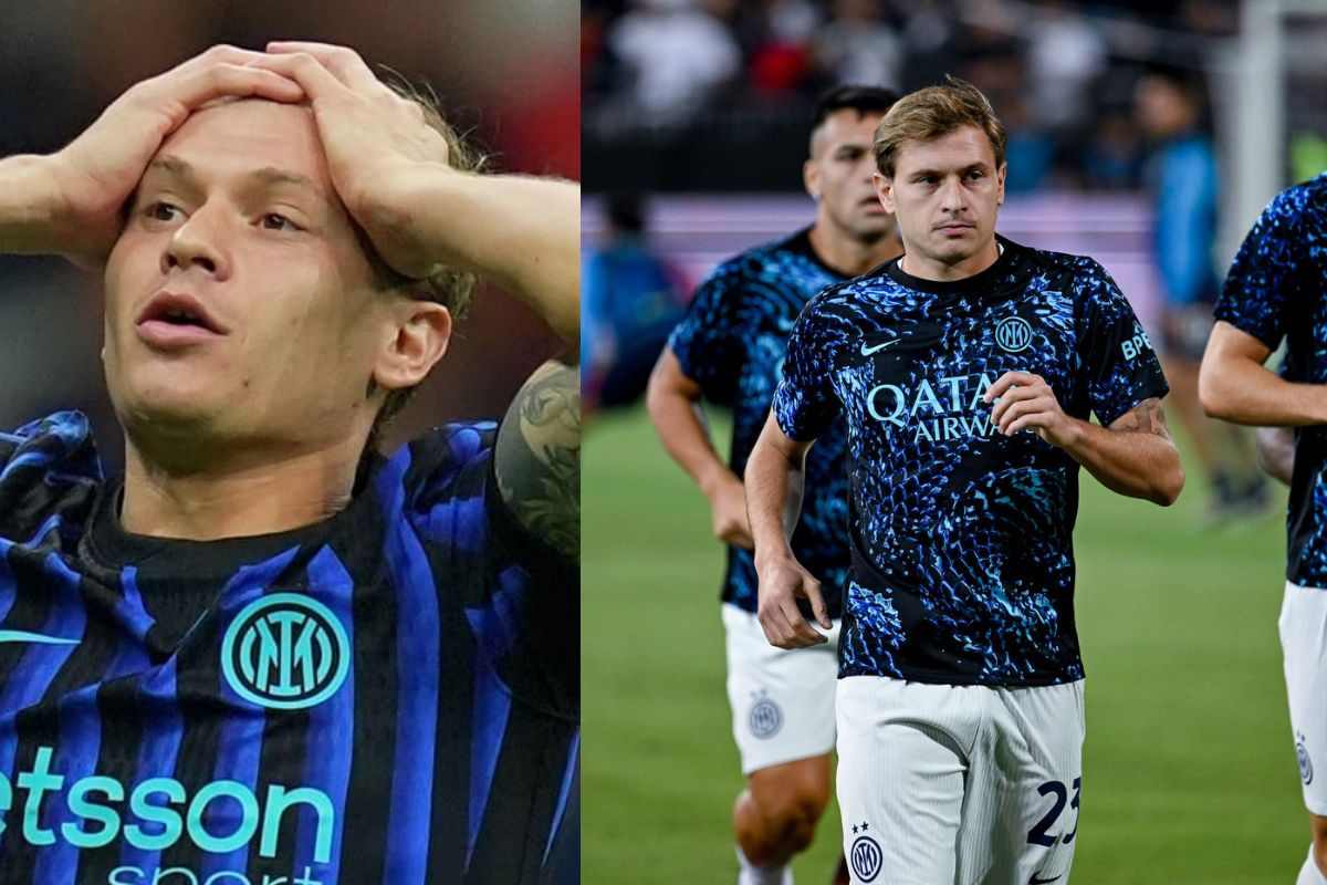 Barella che urla e durante l'allenamento pre partita