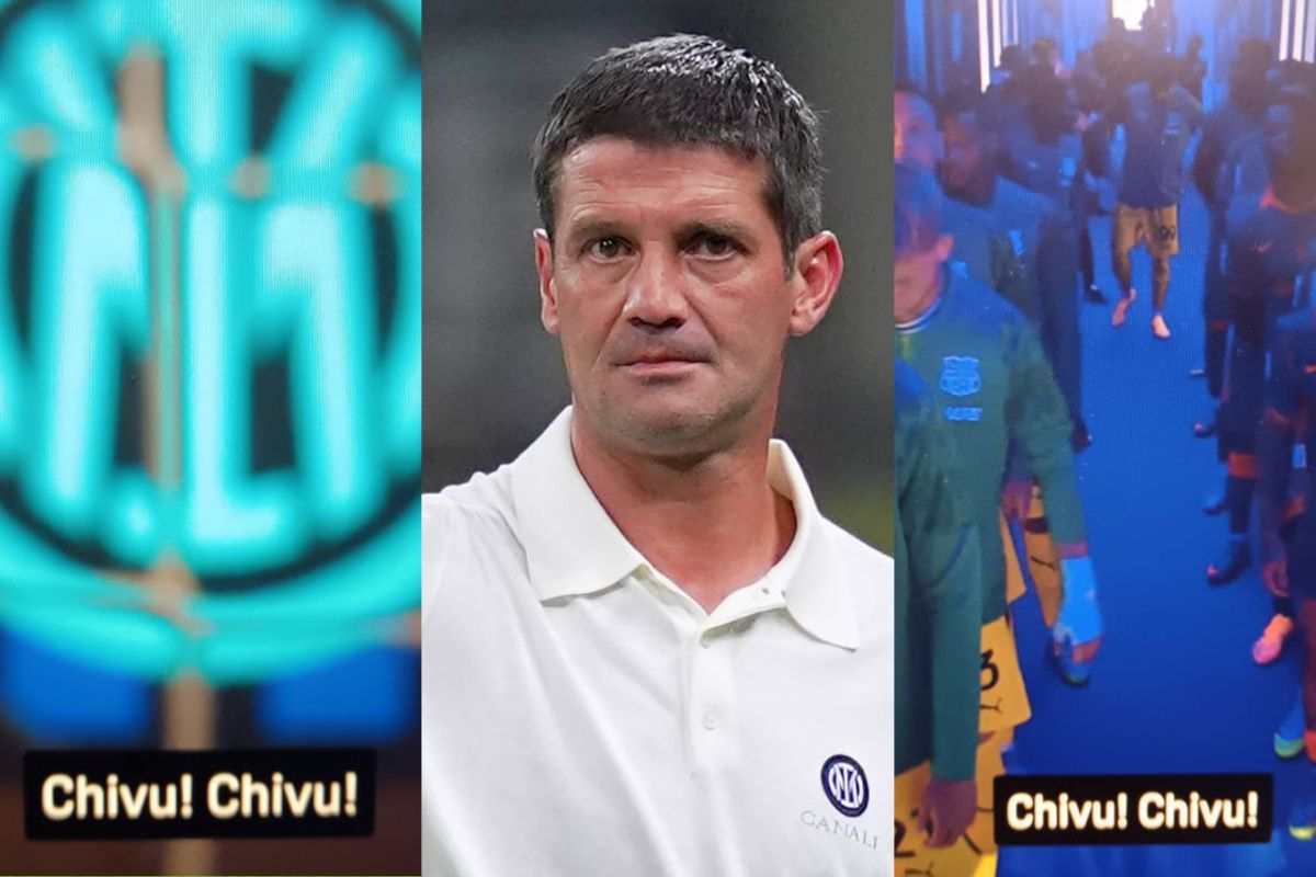 Chivu e il coro dei tifosi