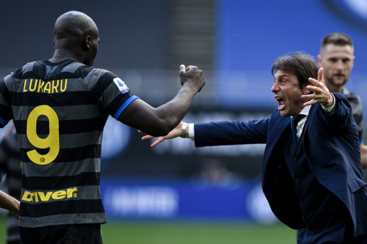 Conte e Lukaku nella stagione 2020/2021
