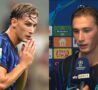 Pio Esposito in campo e davanti a un microfono
