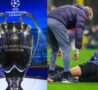 Champions e giocatore Inter a terra infortunato