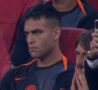 Lautaro in panchina durante Ajax-Inter