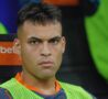 Lautaro in panchina durante Inter-Sassuolo
