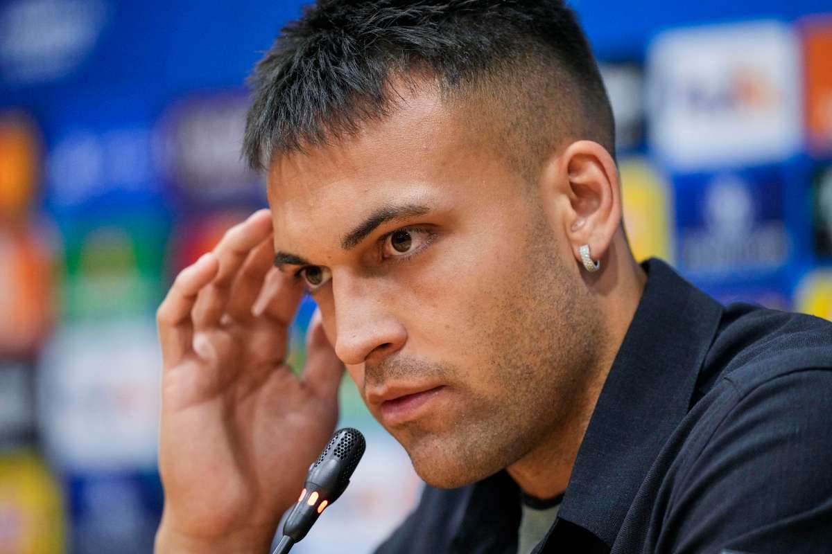 Lautaro in conferenza stampa