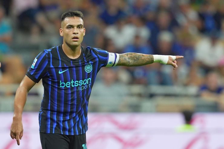 Lautaro durante Inter-Udinese