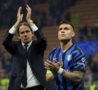 Lautaro e Inzaghi dopo una partita dell'Inter