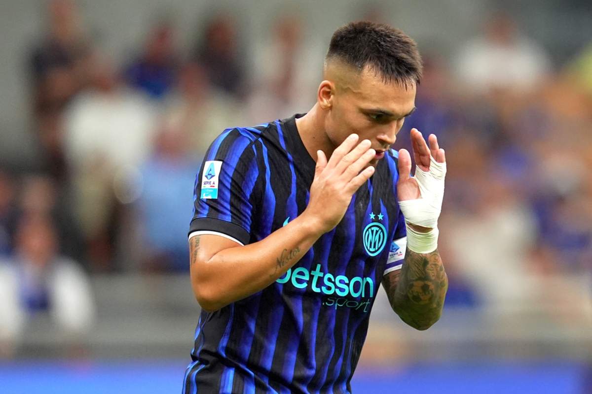 Lautaro si dispera durante Inter-Udinese