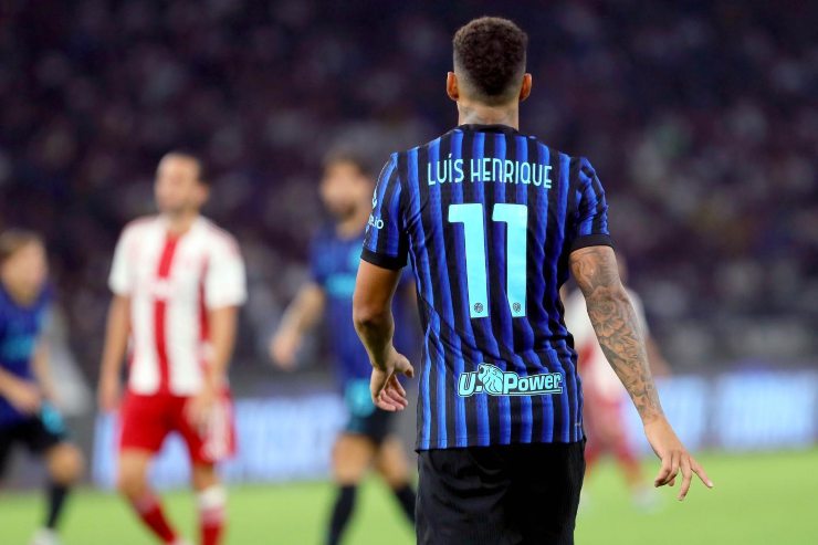 Luis Henrique nell'amichevole Inter-Olympiacos