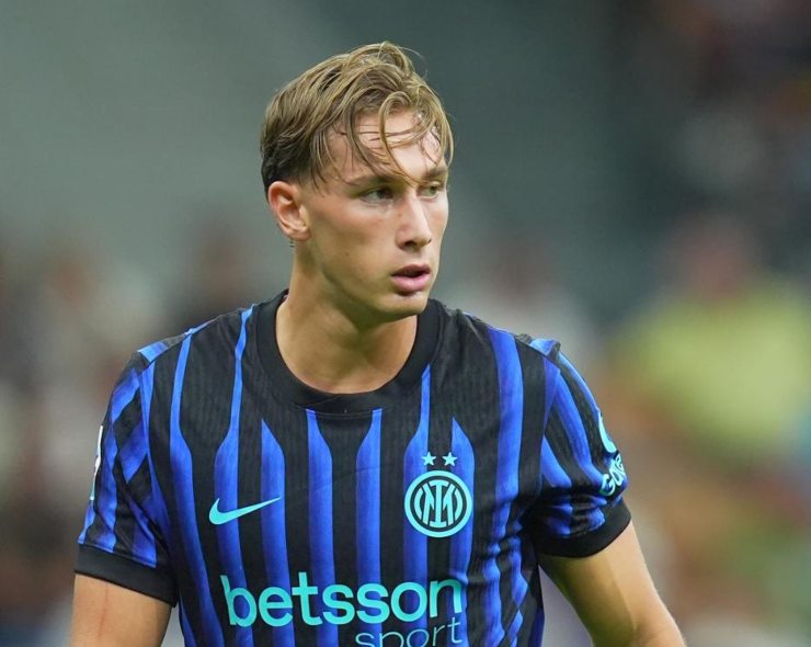 Pio Esposito durante Inter-Udinese