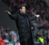 Simeone durante Atletico-Inter di Champions