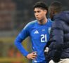 Bastoni con la maglia della Nazionale