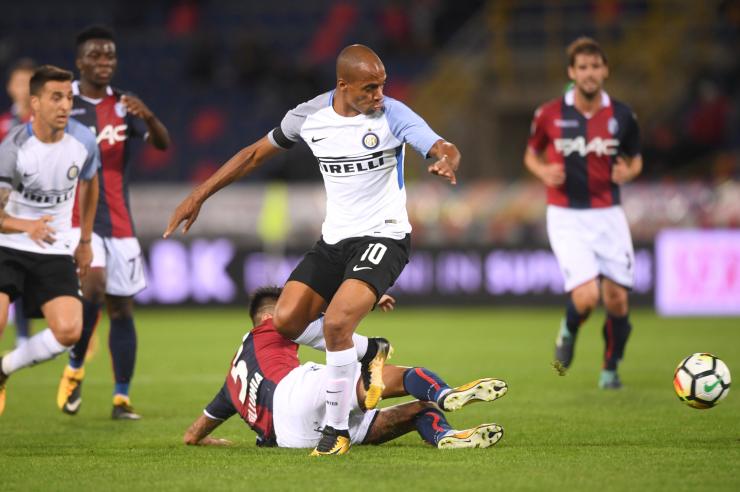 Joao Mario in azione con l'Inter nel 2017/2018