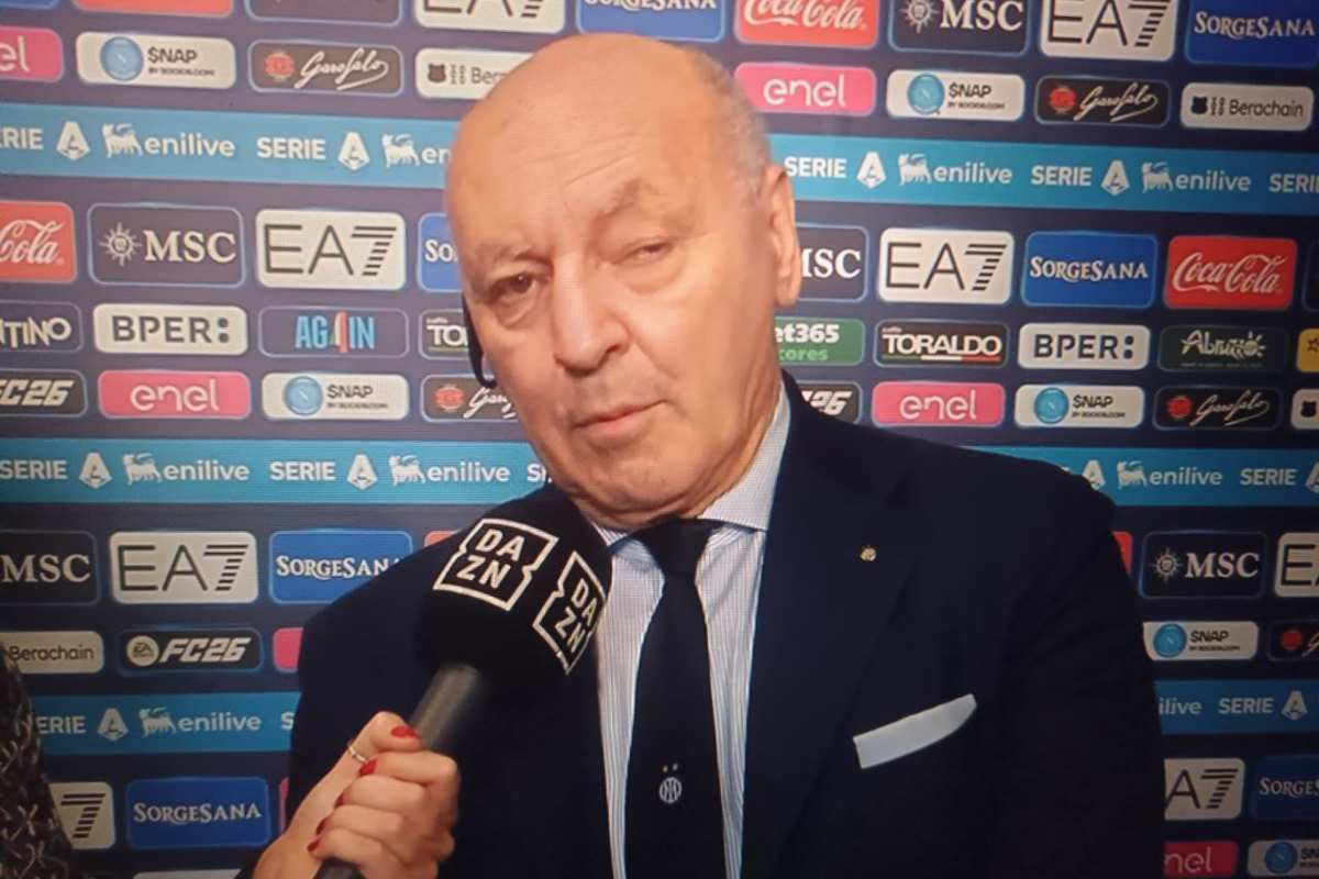 Marotta a Dazn dopo Napoli-Inter
