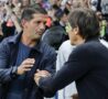 Chivu e Conte prima di Parma-Napoli stagione 2024/2025