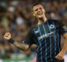 Stankovic esulta dopo il gol col Brugge