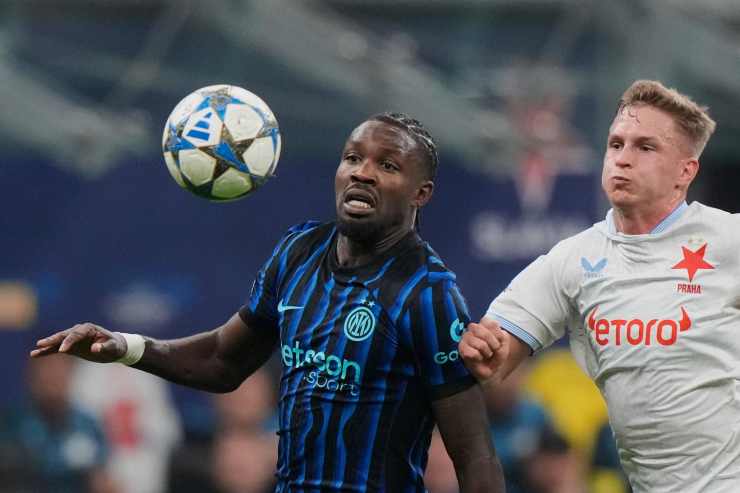 Thuram contro lo Slavia Praga