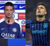 Chivu in conferenza prima del derby e Lautaro che esulta dopo un gol
