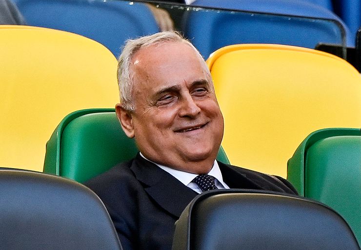 Lotito all'Olimpico