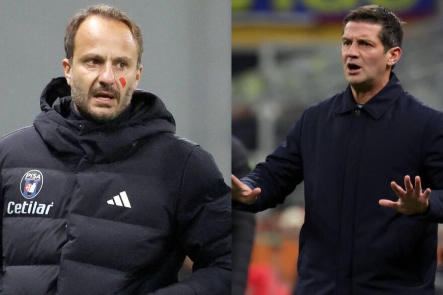 Gilardino e Chivu in attesa di Pisa-Inter