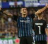 Stankovic esulta dopo un gol col Brugge