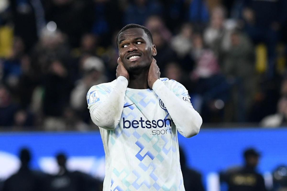 Bonny dopo il rigore sbagliato in Supercoppa