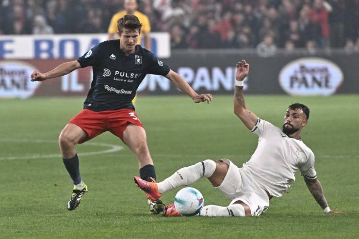 Frendrup in azione col Genoa