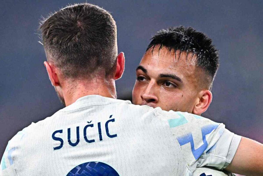 Lautaro e Sucic in Genoa-Inter