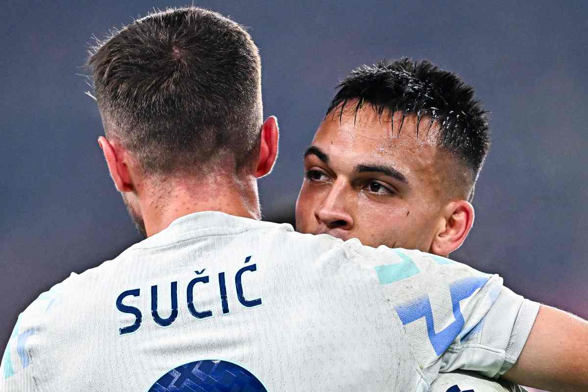 Lautaro e Sucic in Genoa-Inter