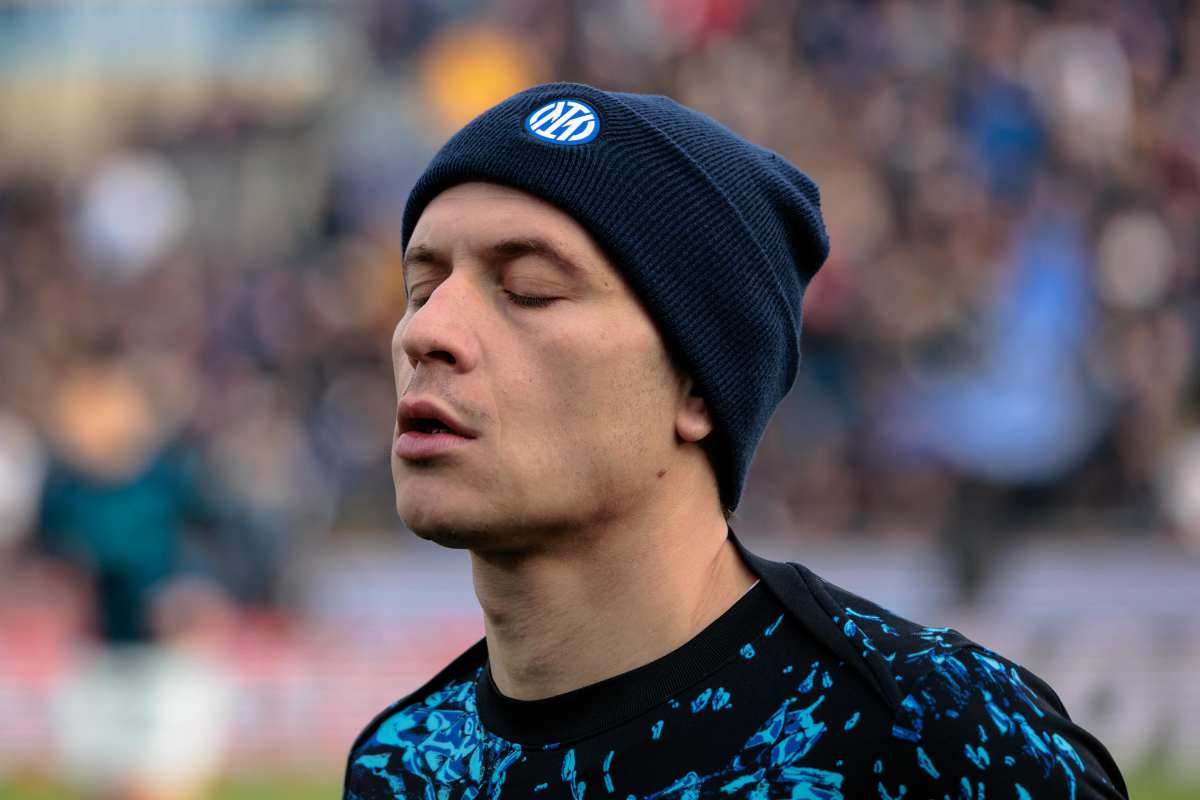 Barella prima di una partita dell'Inter