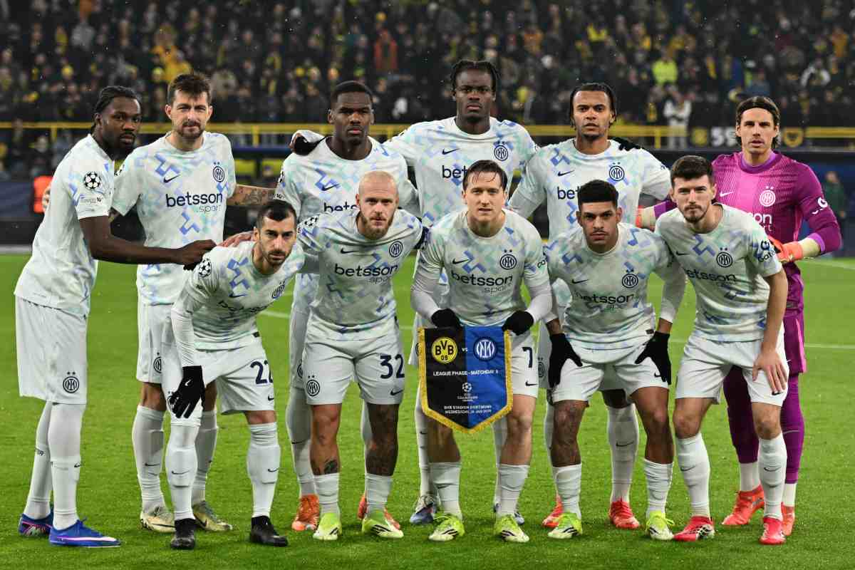 Immagine squadra Inter prima della gara col Borussia Dortmund