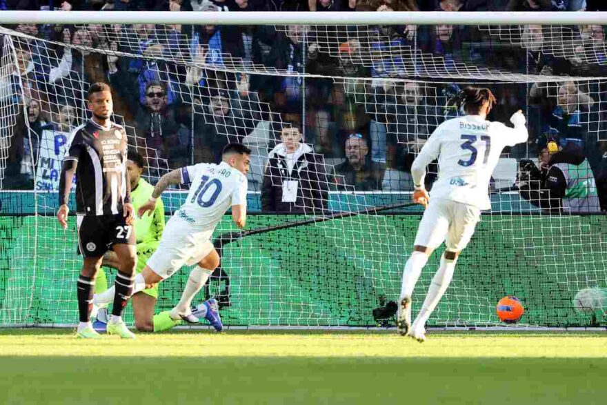 Lautaro segna in Udinese-Inter