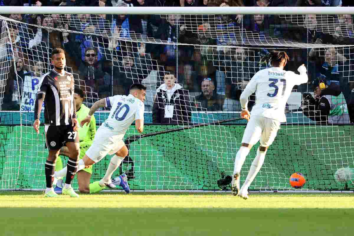 Lautaro segna in Udinese-Inter