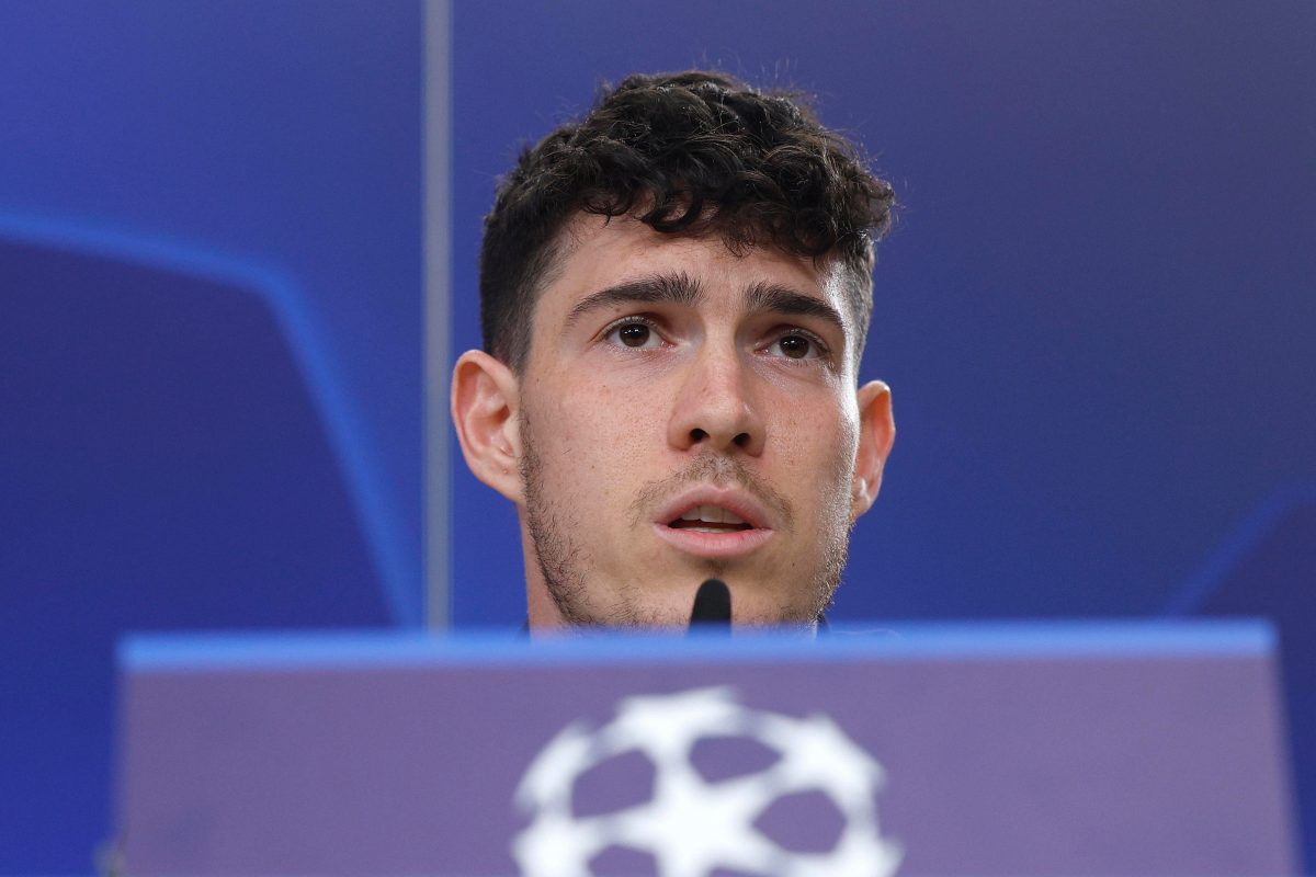 Bastoni in conferenza stampa