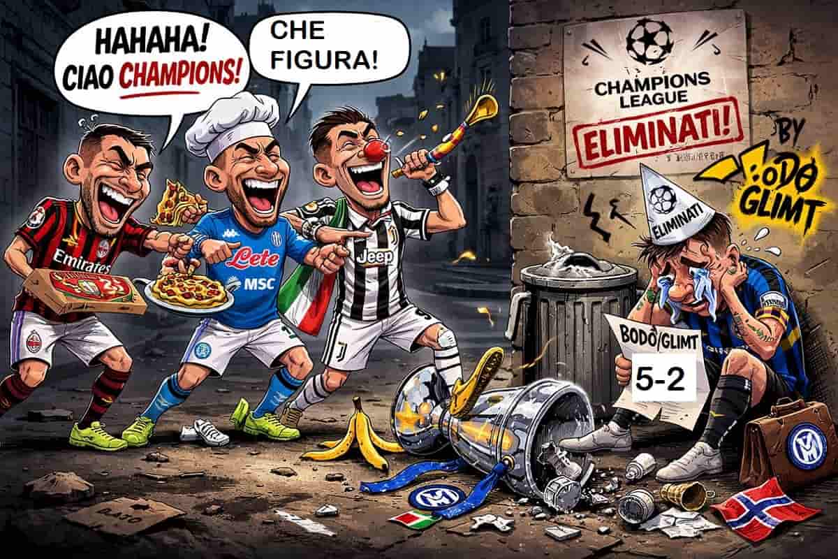 Sfottò Milan, Napoli e Juve contro l'Inter