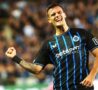 Stankovic esulta dopo un gol col Brugge