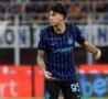 Bastoni in azione con l'Inter