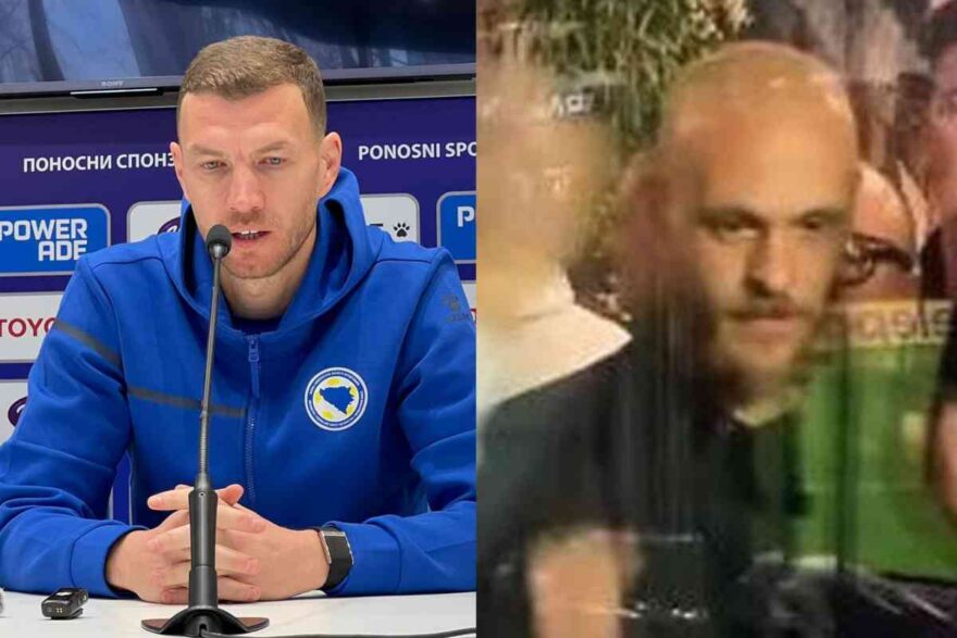 Dzeko in conferenza stampa e Dimarco che esulta per vittoria Bosnia