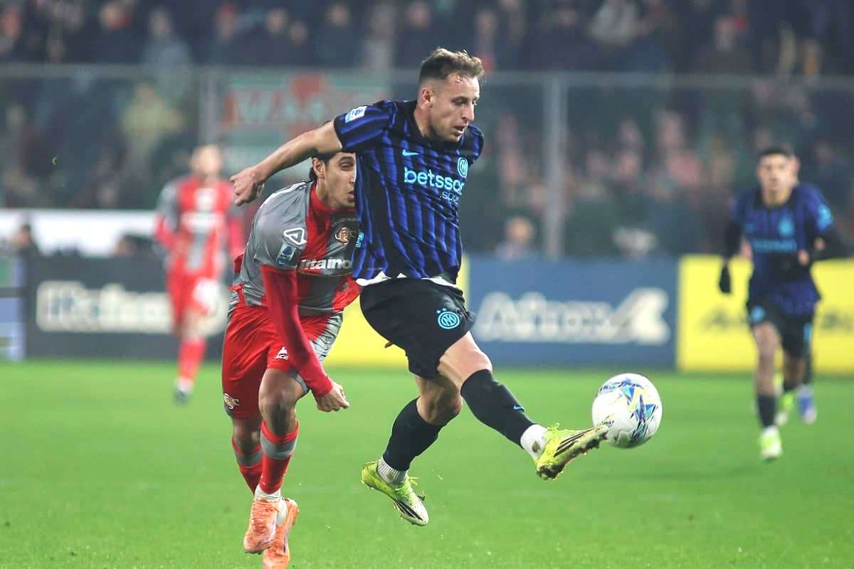 Frattesi in azione con l'Inter