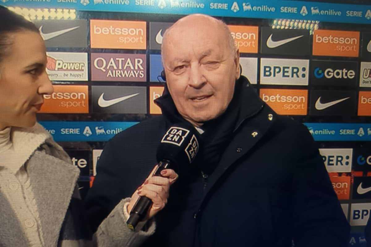 Marotta a Dazn prima del derby Milan-Inter