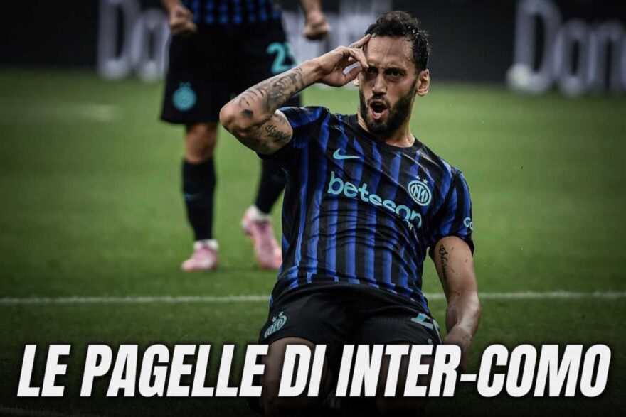 Calhanoglu in grafica pagelle Inter-Como