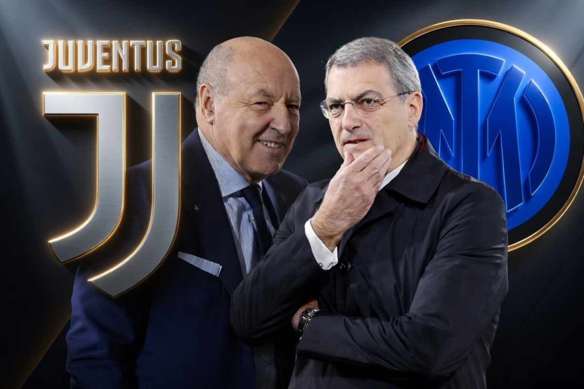 Marotta e Comolli grafica Inter Juve