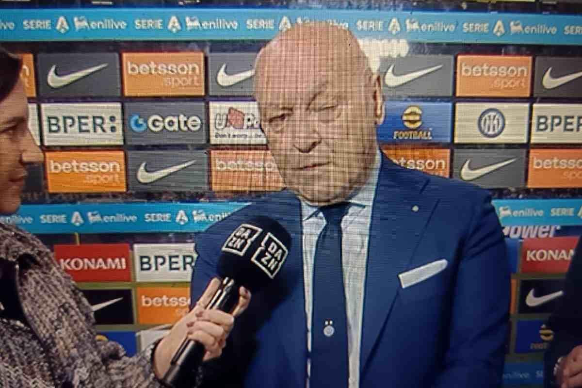Marotta a Dazn prima di Inter-Roma