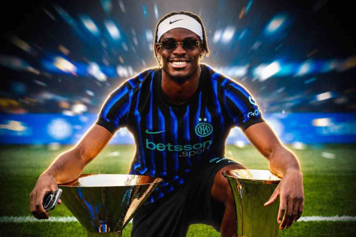 Grafica Bisseck con Coppa Scudetto e Coppa Italia