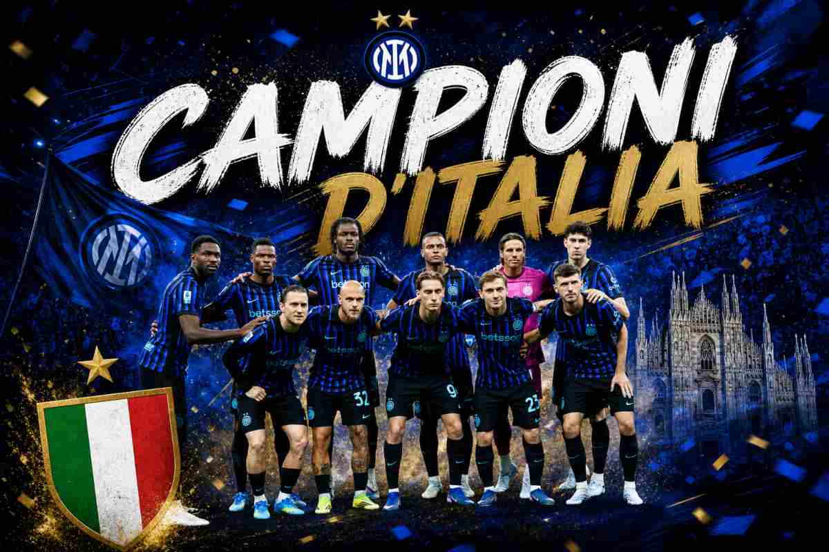 Grafica Inter Campione d'Italia
