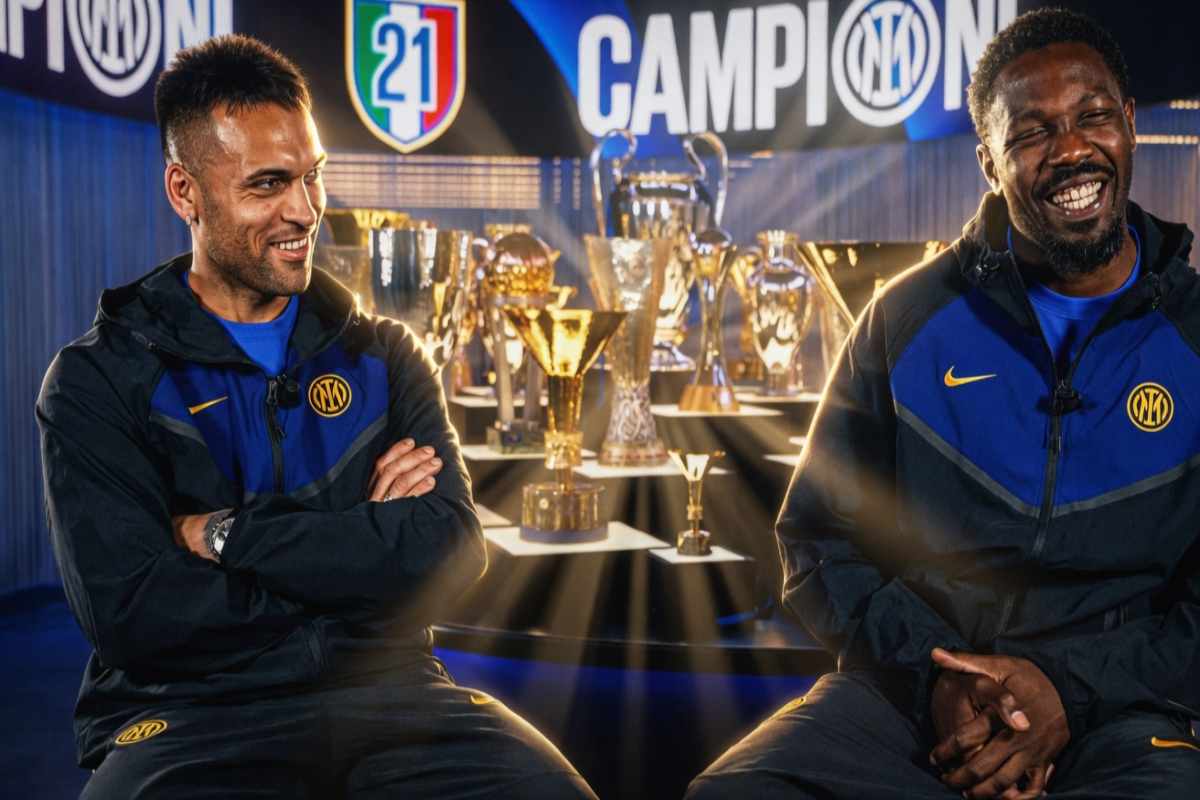Grafica Lautaro e Thuram a Sky
