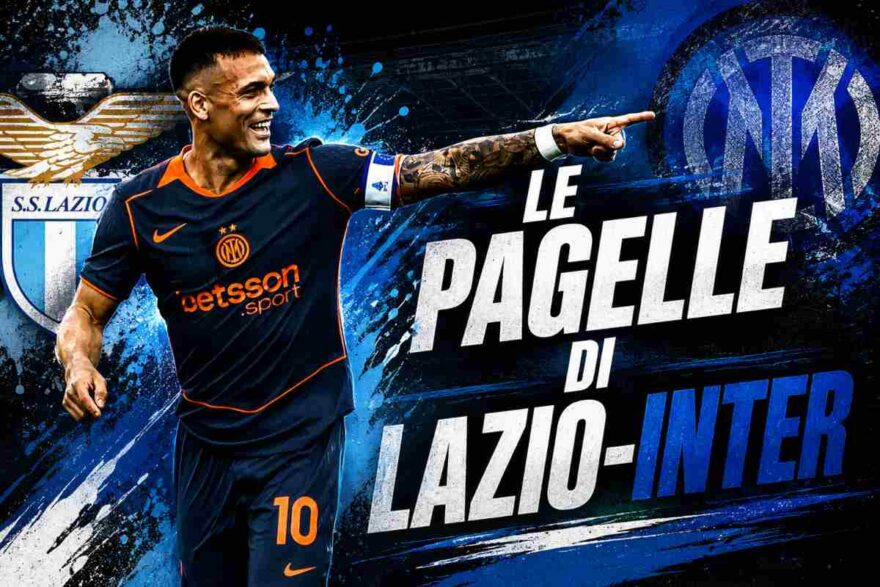 Grafica Lautaro pagelle Lazio-Inter