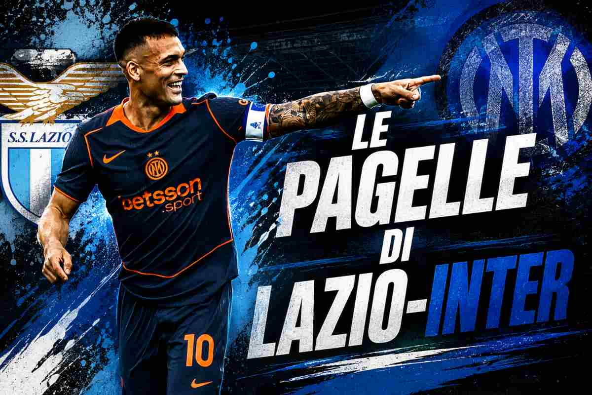 Grafica Lautaro pagelle Lazio-Inter